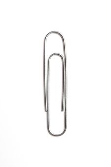 Metal Paper Clip Royalty Free Stock Photography Metal Paper Clip Royalty Free Stock Photography