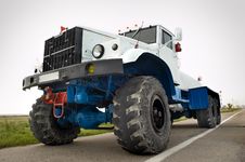Airport Auxiliary Tractor Royalty Free Stock Photo Airport Auxiliary Tractor Royalty Free Stock Photo
