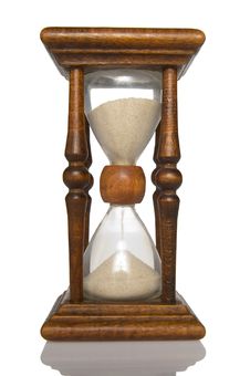 Hourglass Front View Royalty Free Stock Photography Hourglass Front View Royalty Free Stock Photography