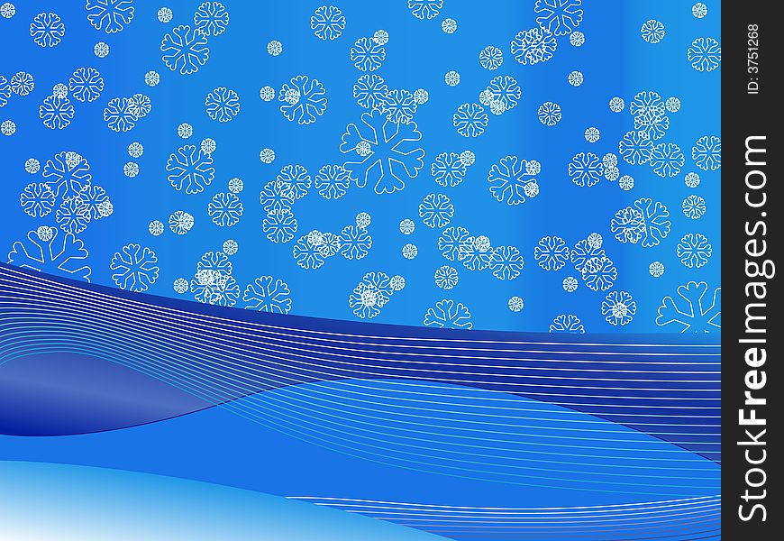 Abstract snow winter blue-white. Abstract snow winter blue-white