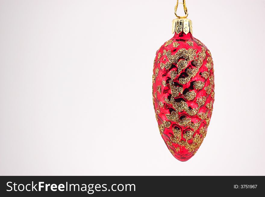 Christmas Decoration - isolated hanging decorative item for the christmas tree