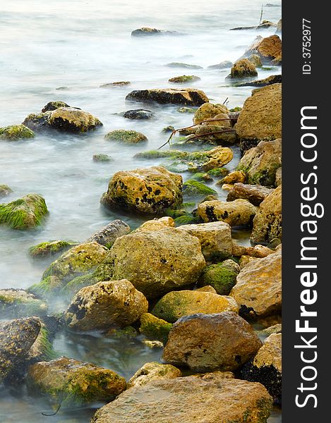 Rocky coastline in Bulgaria (Black Sea)