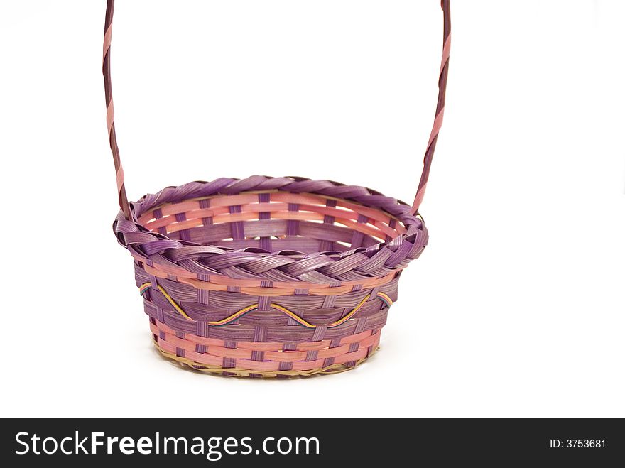A colorful child's Easter Basket