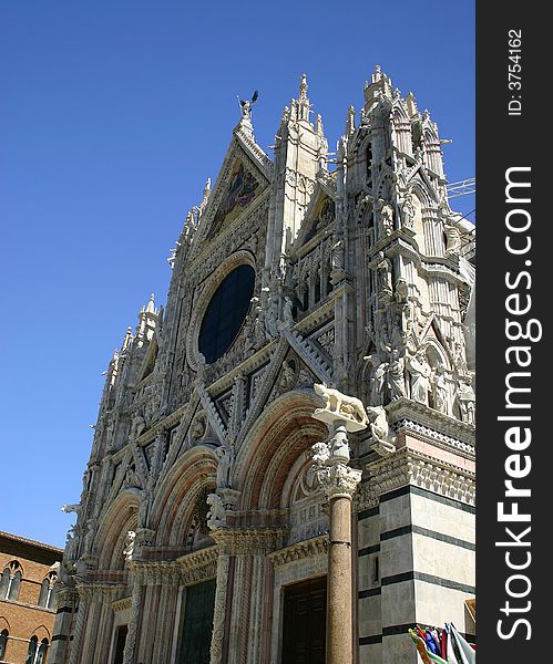 Ornate Cathedral, Siena, Italy