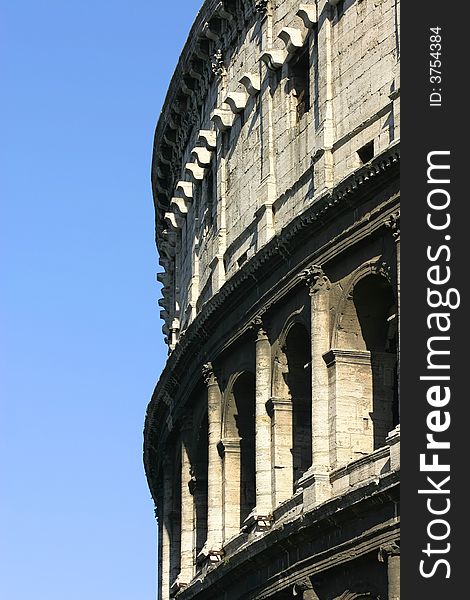 Famous landmark, collesium, Rome, Italy. Famous landmark, collesium, Rome, Italy