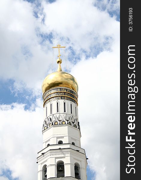 Belltower in Kremlin, church, Moscow, Russia