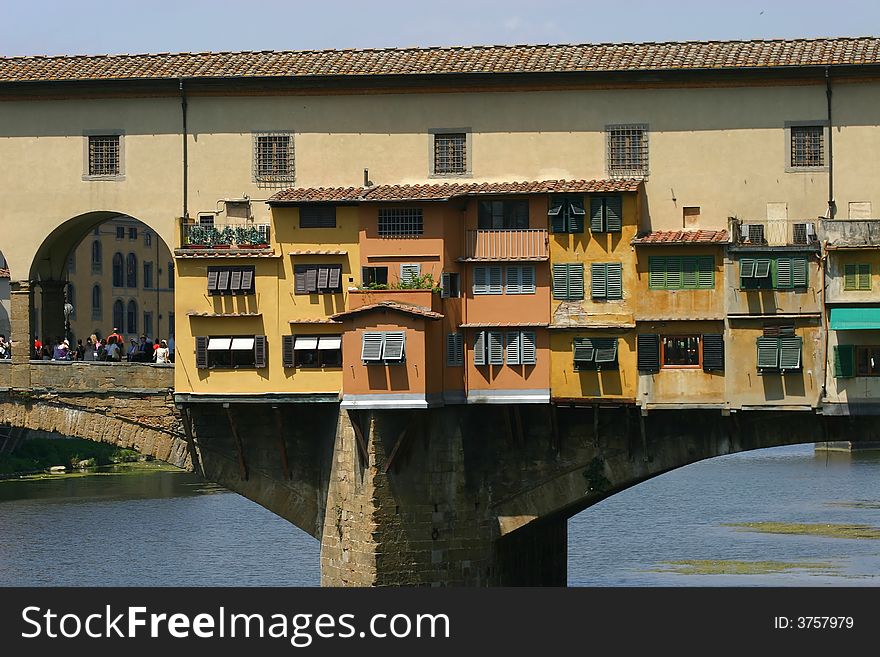 View of Ponte Vecchio in Florence