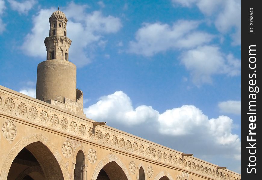 Ahmed ebn tolon ancient mosque, cairo, egypt