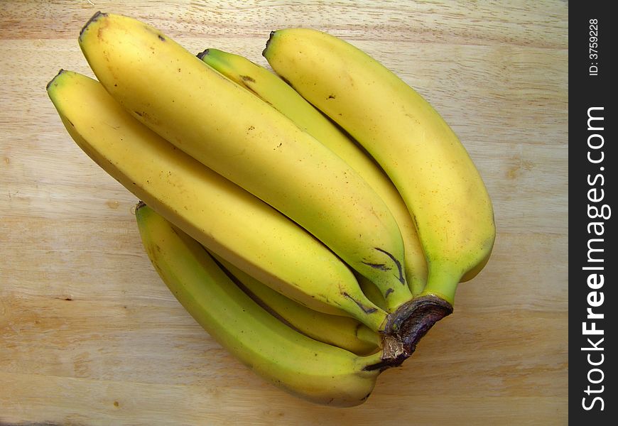 Isolated Ripe Bananas