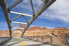 Bridge Above Canyon Royalty Free Stock Images Bridge Above Canyon Royalty Free Stock Images