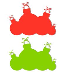 Christmas Ornament Silhouettes Stock Photo Christmas Ornament Silhouettes Stock Photo