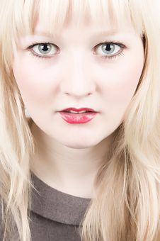 Beautiful Blond Closeup Portrait Stock Image Beautiful Blond Closeup Portrait Stock Image