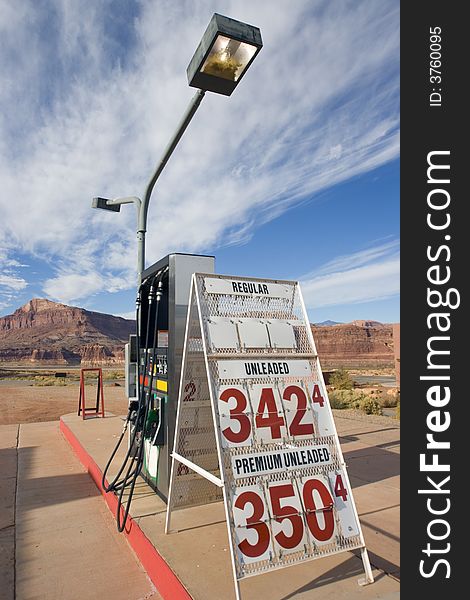 Remote Gas Station in Utah