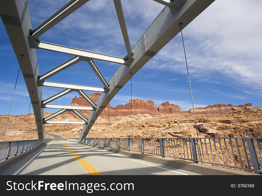 Bridge Above Canyon in Utah