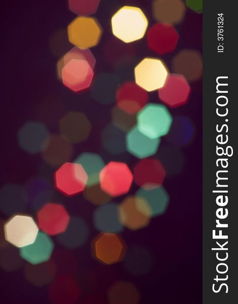 Blurry image of colorful decoration lights. Blurry image of colorful decoration lights