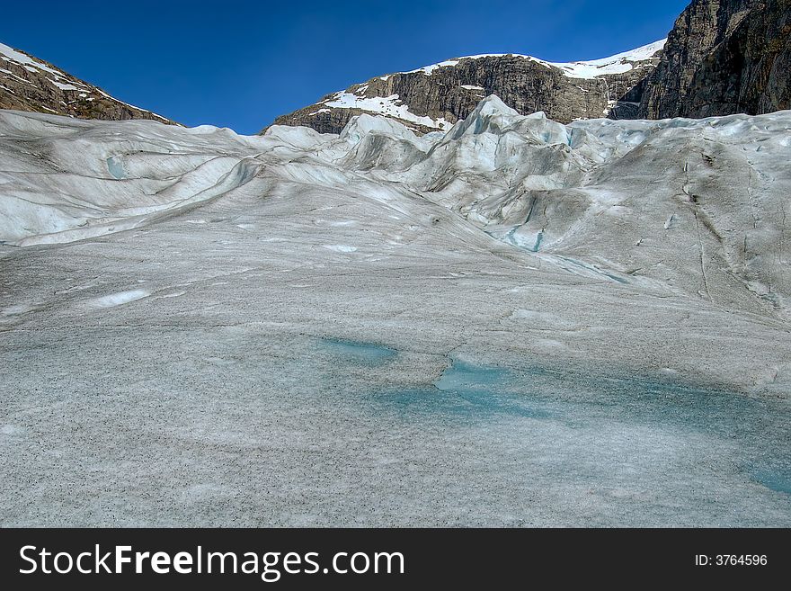 Nigardsbreen Glacier in Jostedalen Valley, Norway. Nigardsbreen Glacier in Jostedalen Valley, Norway.