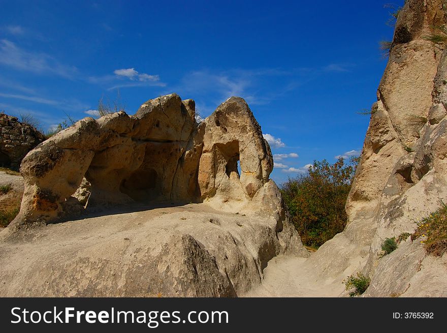 The ruins of a Hungarian mediaeval castle. The ruins of a Hungarian mediaeval castle.