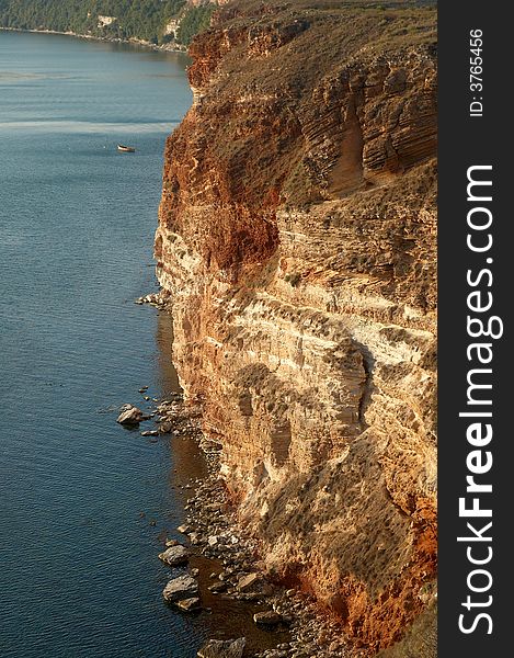 Rocky coastline in Bulgaria (Black Sea)