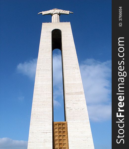 Statue of Cristo Rei (Chist King) in Almada, Portugal. Statue of Cristo Rei (Chist King) in Almada, Portugal