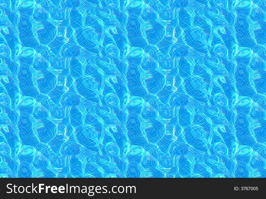 Abstract blue bottom surface of swimming pool. Abstract blue bottom surface of swimming pool
