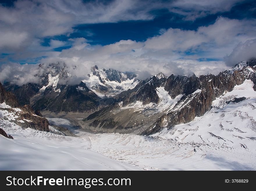 Glacier in the Alps