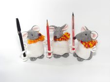 Three Little Mouses Stock Photography Three Little Mouses Stock Photography