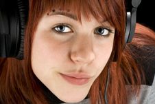 Seductive Girl Listening To Music Royalty Free Stock Photos Seductive Girl Listening To Music Royalty Free Stock Photos