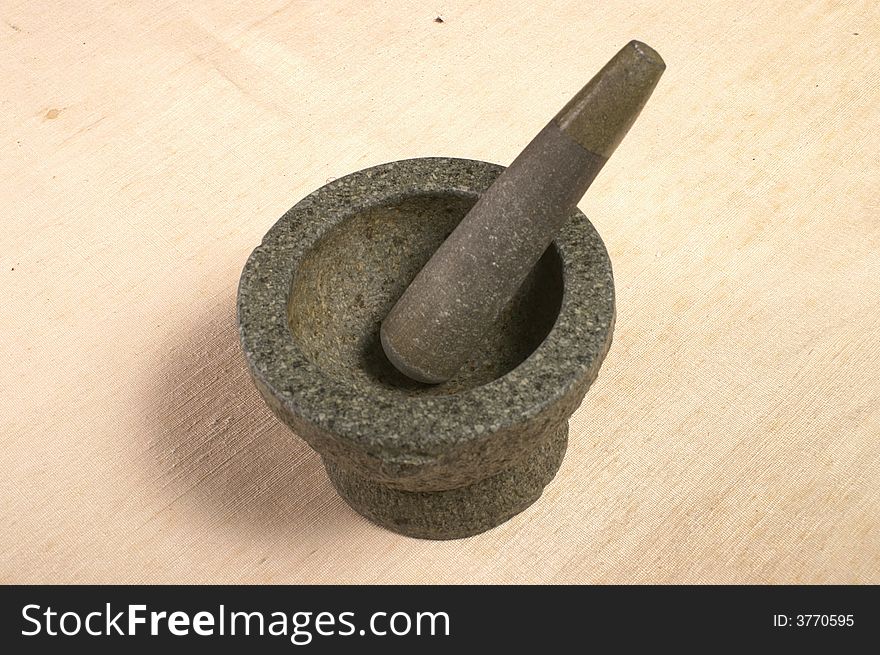 Mortar for powdering or making paste