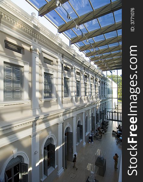 An indoor image of the national museum of Singapore. An indoor image of the national museum of Singapore