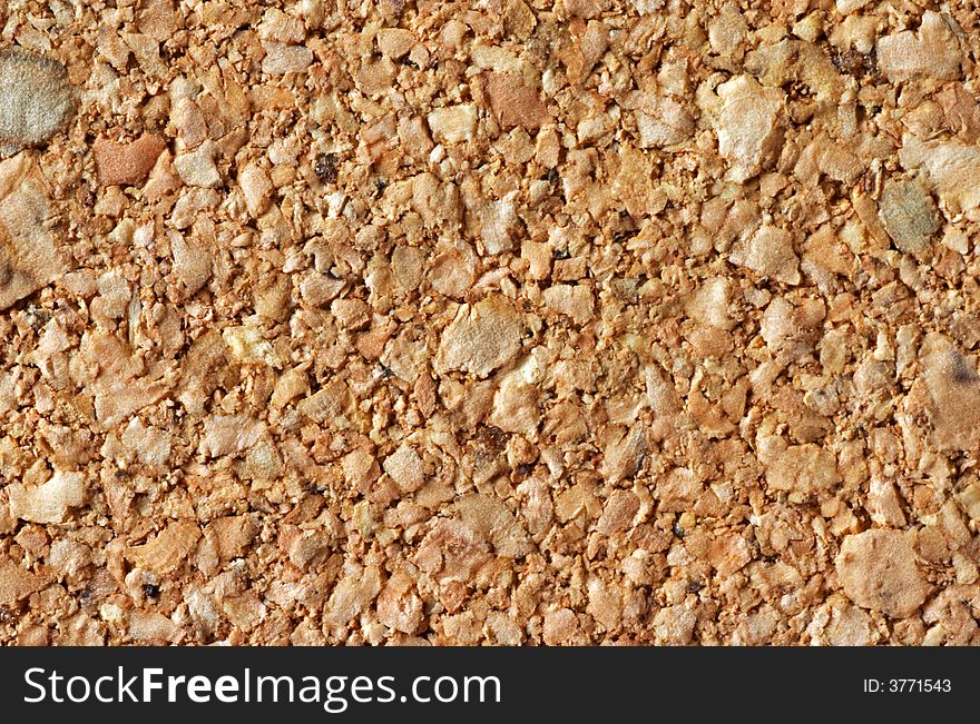 Cork tiles together for a brown cork textured background.