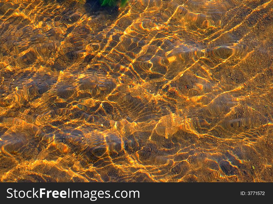 Sun dancing on the water