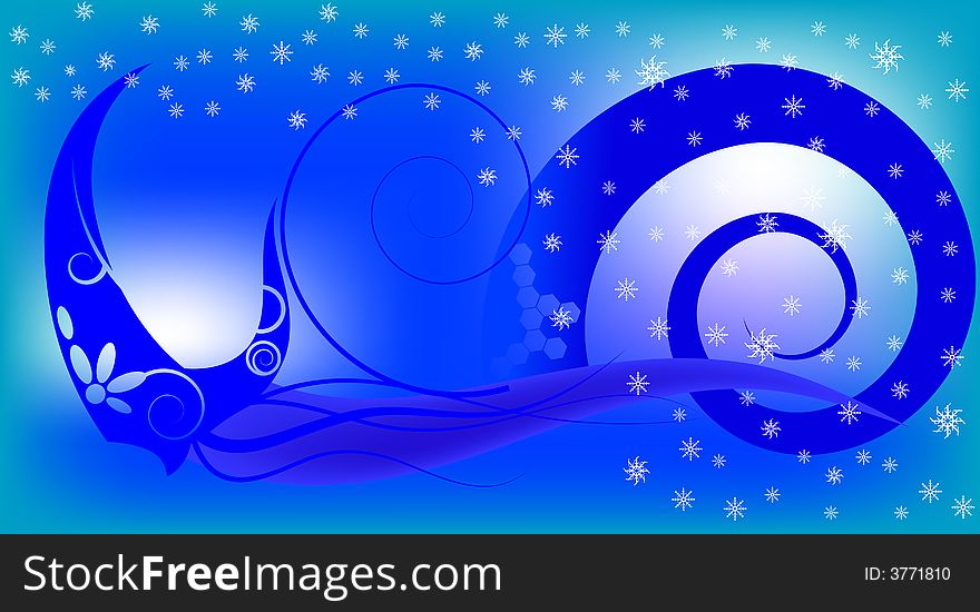 Abstract Winter Theme
