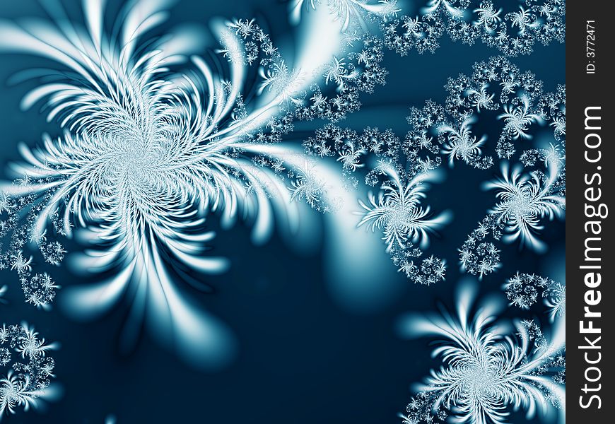 Winter background with abstract snowflakes. Winter background with abstract snowflakes