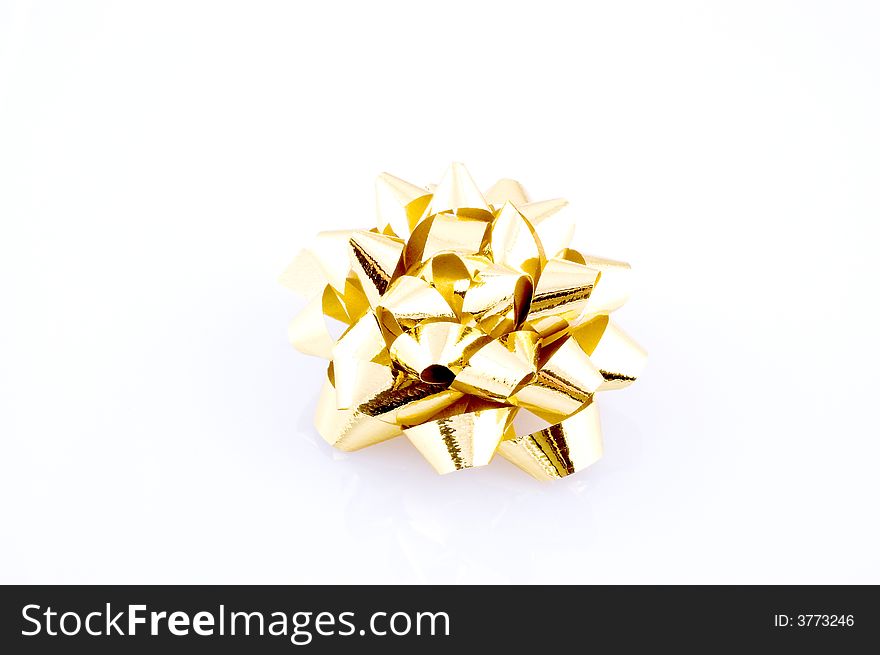 Gold bow small gift decoration