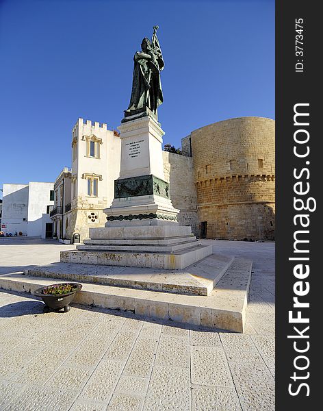 Monument to the memory of 800 people killed because they refused to convert to Islam in 1481. Monument to the memory of 800 people killed because they refused to convert to Islam in 1481.