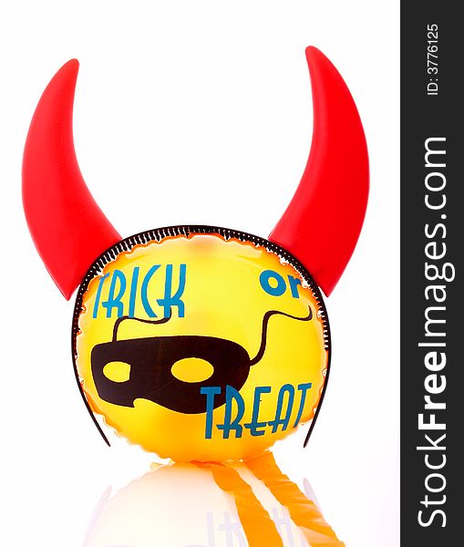 A trick or treat decoration with headband