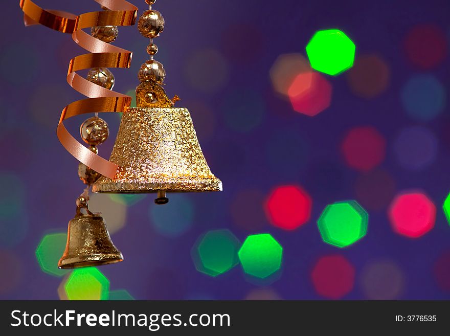 A Bells on christmas background