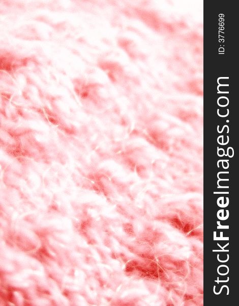 Pale Pink Wool Abstract