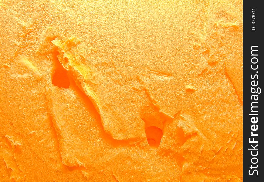 Background from orange expanded polystyrene