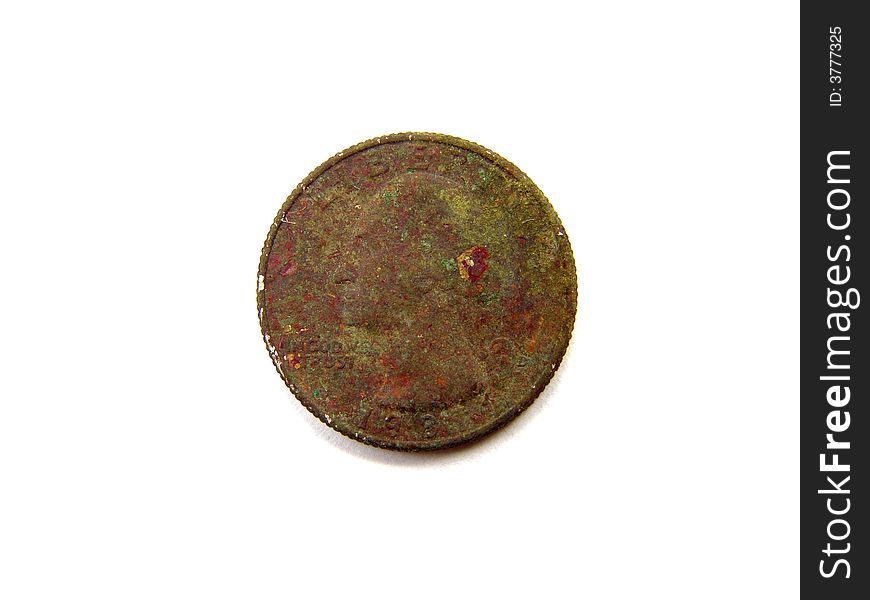 Rusty Brown US Quarter Coin