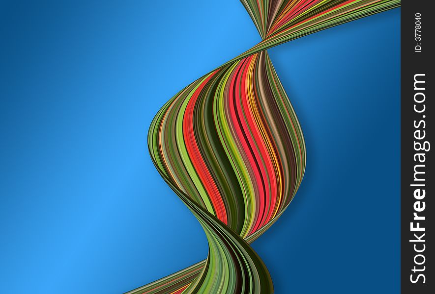 Twisted line pattern on graduated blue background. Twisted line pattern on graduated blue background