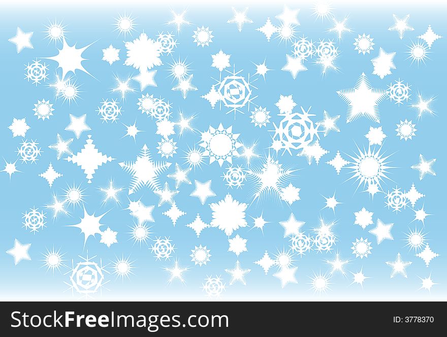 Vector illustration of a snowstorm during winter. Vector illustration of a snowstorm during winter