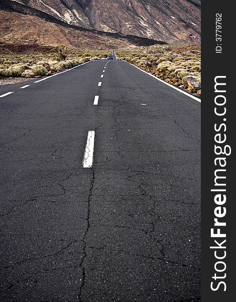 This is the road around Teide volcano, Canary islands. This is the road around Teide volcano, Canary islands