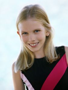 Happy Blond Girl Royalty Free Stock Photography Happy Blond Girl Royalty Free Stock Photography