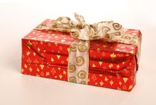 The Red Present Boxes Royalty Free Stock Images The Red Present Boxes Royalty Free Stock Images