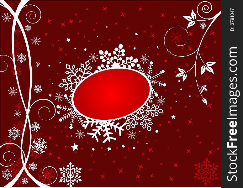 Abstract   Christmas background - vector illustration