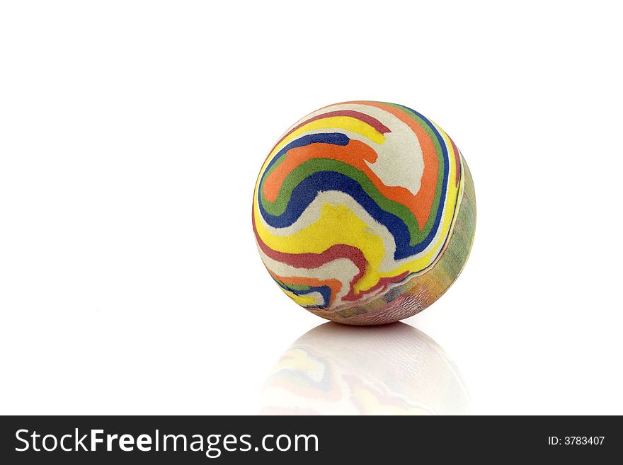 Colorful ball isolated on white background