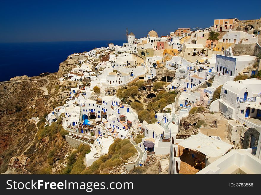 Beautiful landscape view (Santorini Island, Greece)