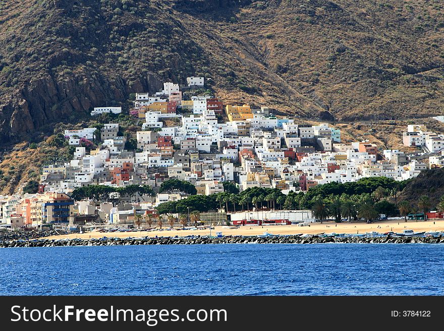 Mountain town St Andres on Tenerife