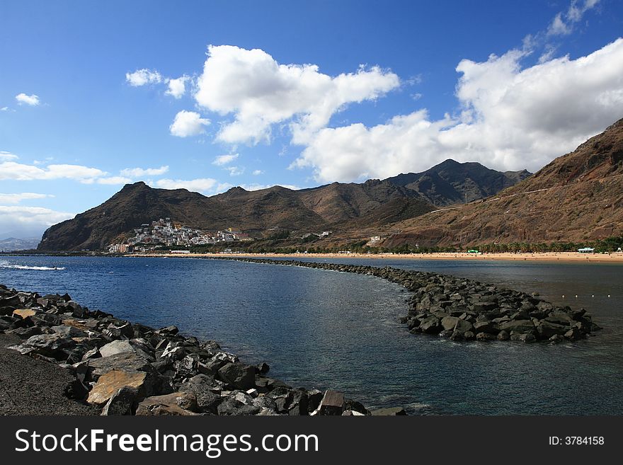 Coast on Tenerife, playa veresitas